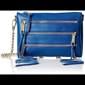 Rebecca Minkoff 5 zip moto crossbody with fringe