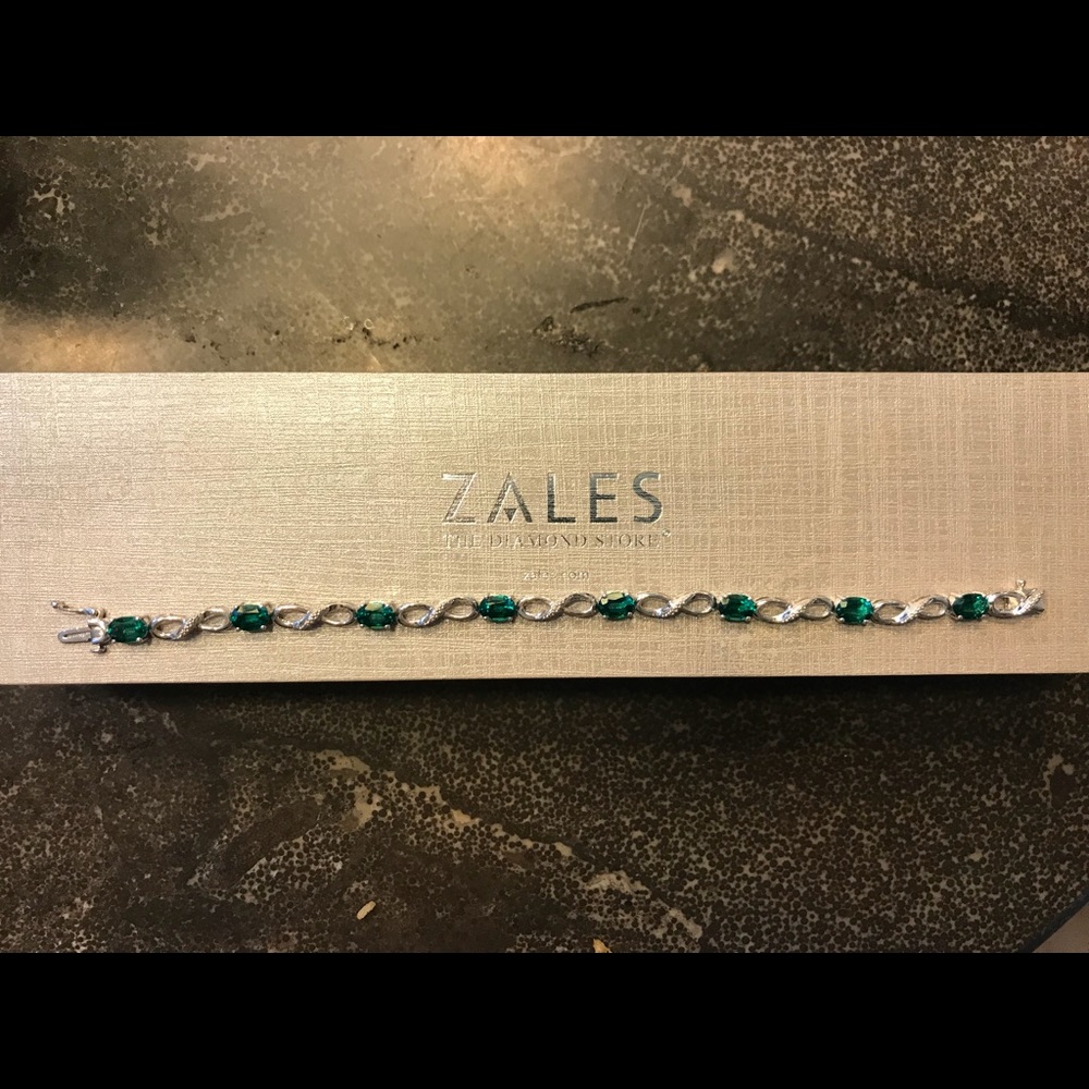Emerald Infinity Bracelet
