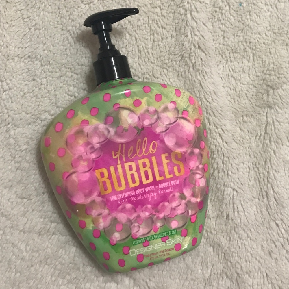 Designer skin tan extending body wash