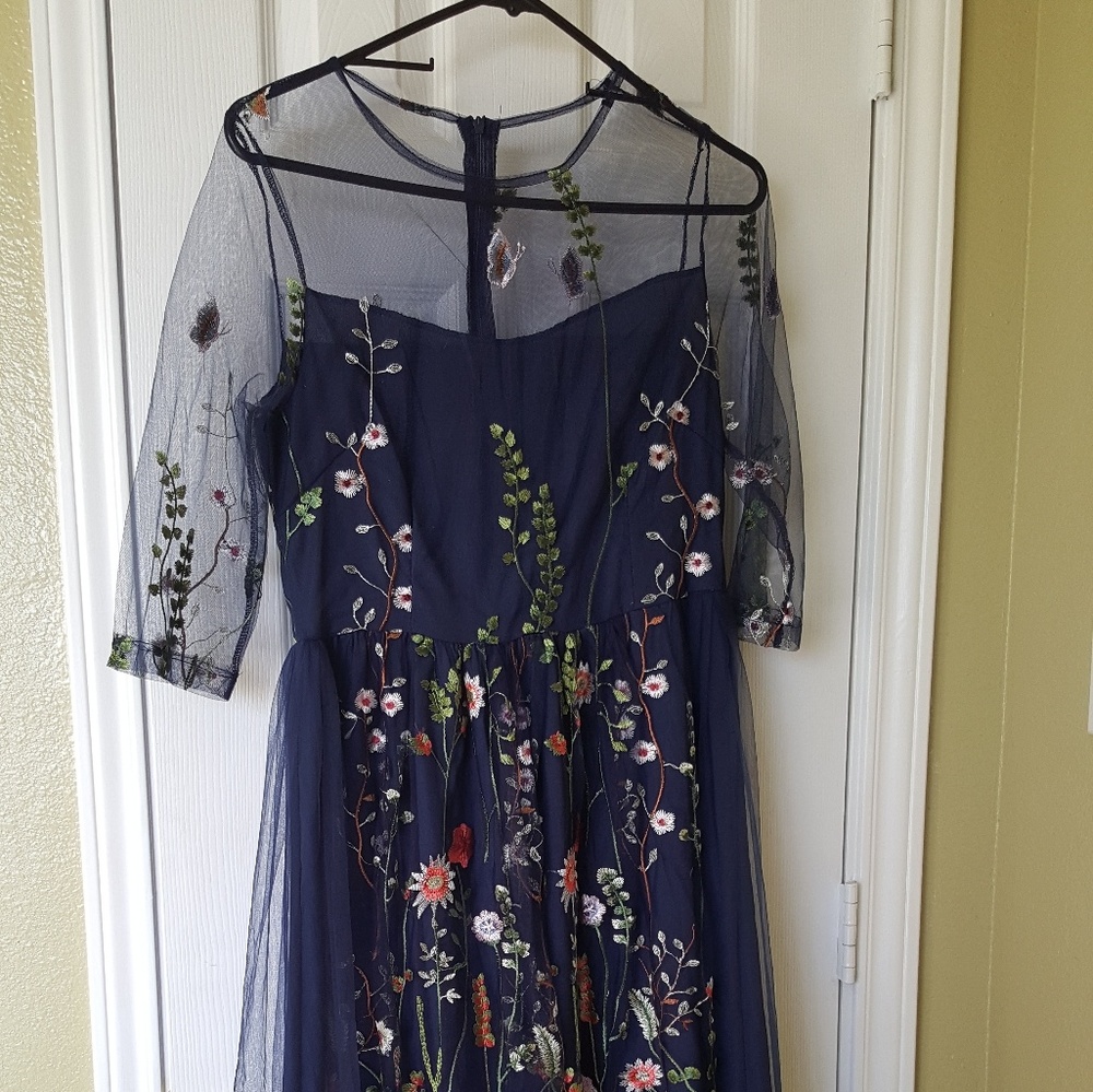 Zulily garden embroidered dress
