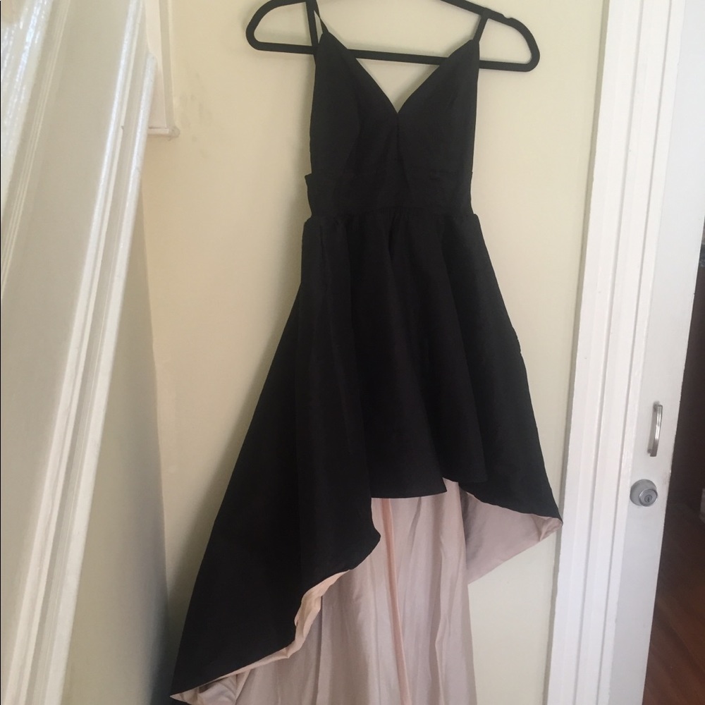 Black high low prom dress