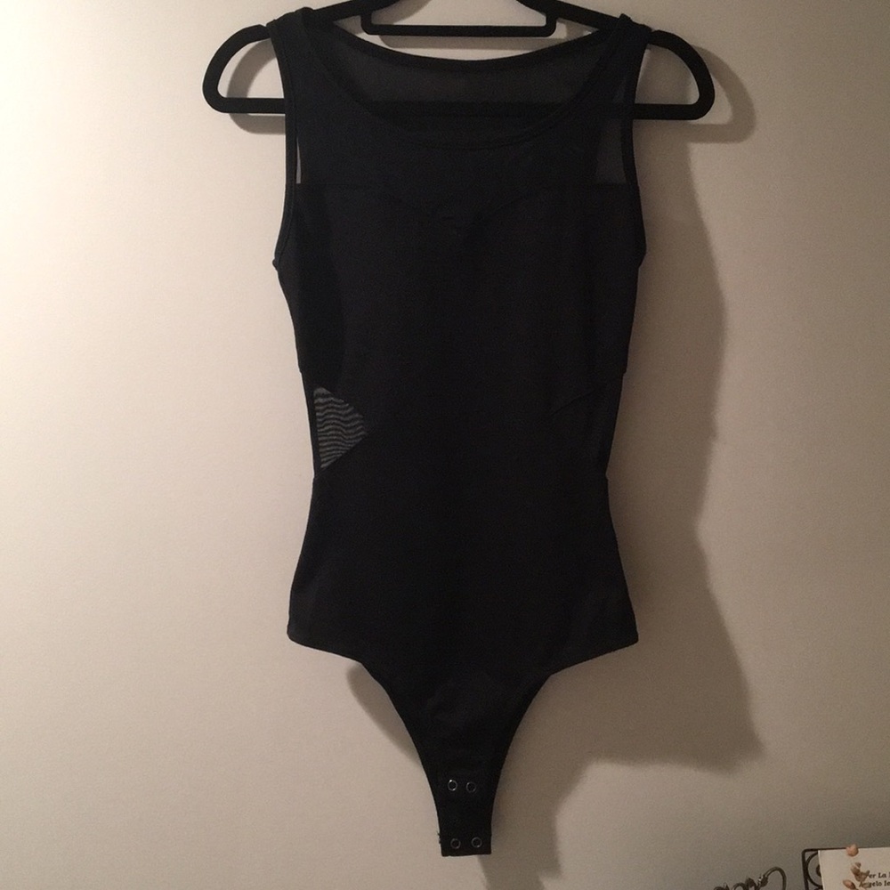 Mesh Black Cut Out Body Suit