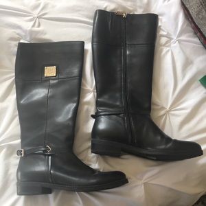 Tommy Hilfiger Black Riding Boots Size 7.5