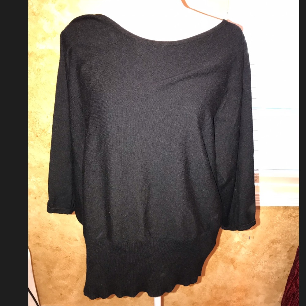 2X cable & gauge loose sweater top