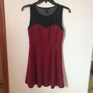 Forever 21 Red Mesh Dress