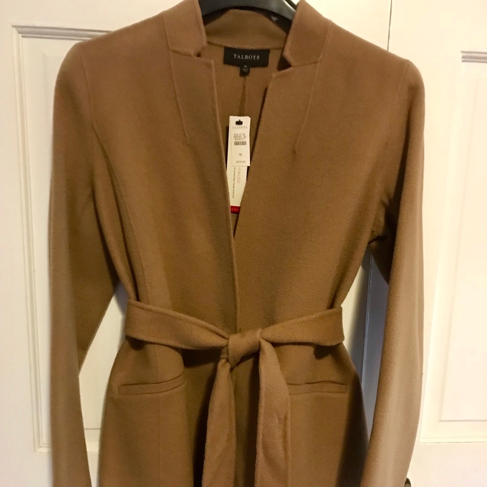 Talbots NWT M Tan Double-Faced, Soft Jacket