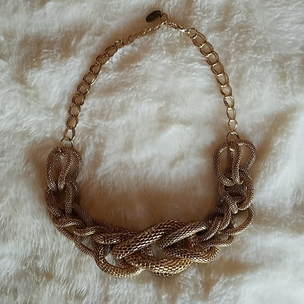 Gold Chain Statement Necklace