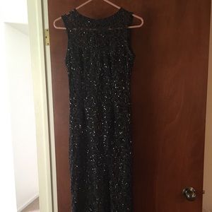 Gunmetal grey size 4 trumpet fitting dress