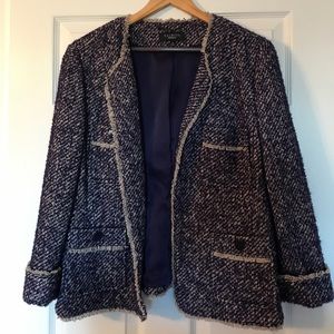Talbots Purple tweed blazer (new w/o tags)