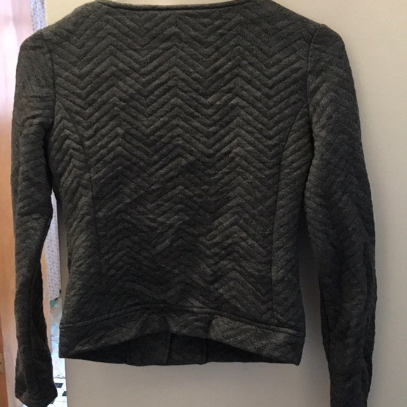 Grey Side Zip Sweater - Picture 2 of 3