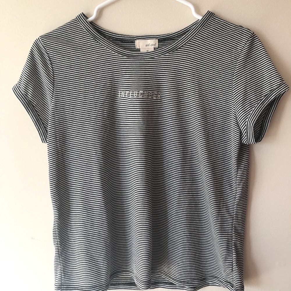 Black and white striped shirt