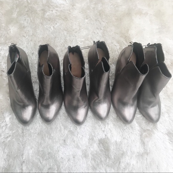 NWT || ZARA Pewter High Heeled Boots - Picture 5 of 8