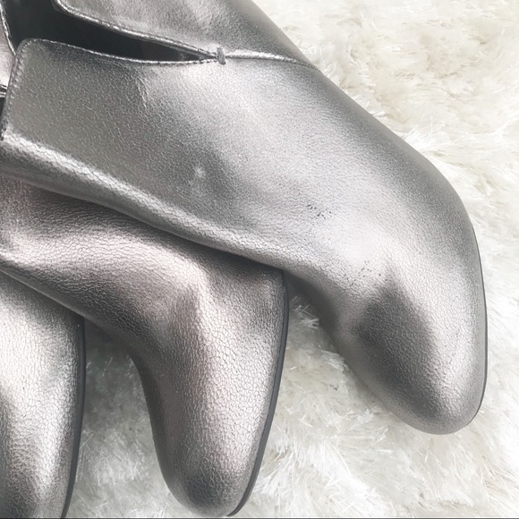 NWT || ZARA Pewter High Heeled Boots - Picture 8 of 8