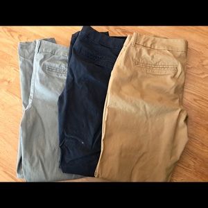 Three Pairs of Old Navy Skinny Khakis