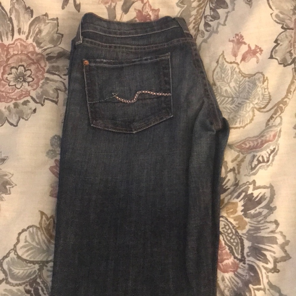 7 Jeans Swarovski crystals