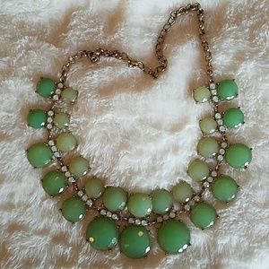 Green & Gold Statement Necklace