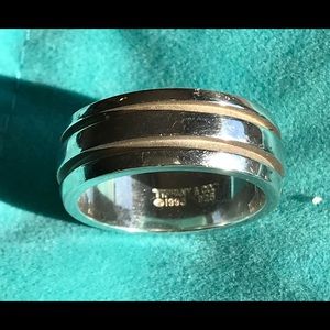 Vintage Tiffany & Co. Sterling Atlas Ring size 11