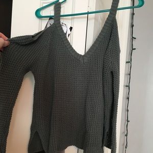 Cold shoulder Sweater