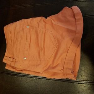 Coral shorts size 8