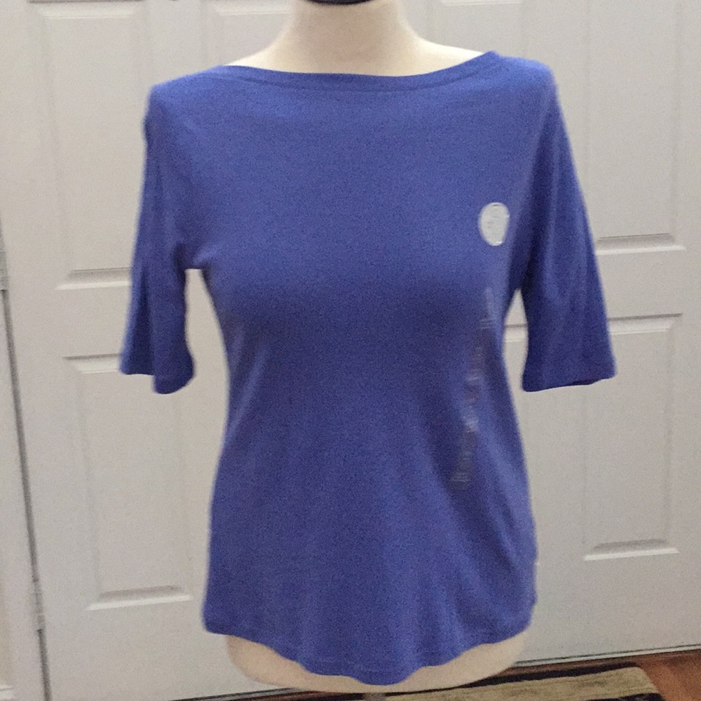 Boat neck pullover top