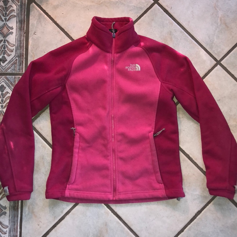 Women’s North Face Zip Up Jacket Fleece Pink