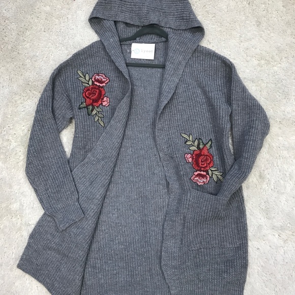 Kyoot Klothing Sweaters - Embroidered Cardigan