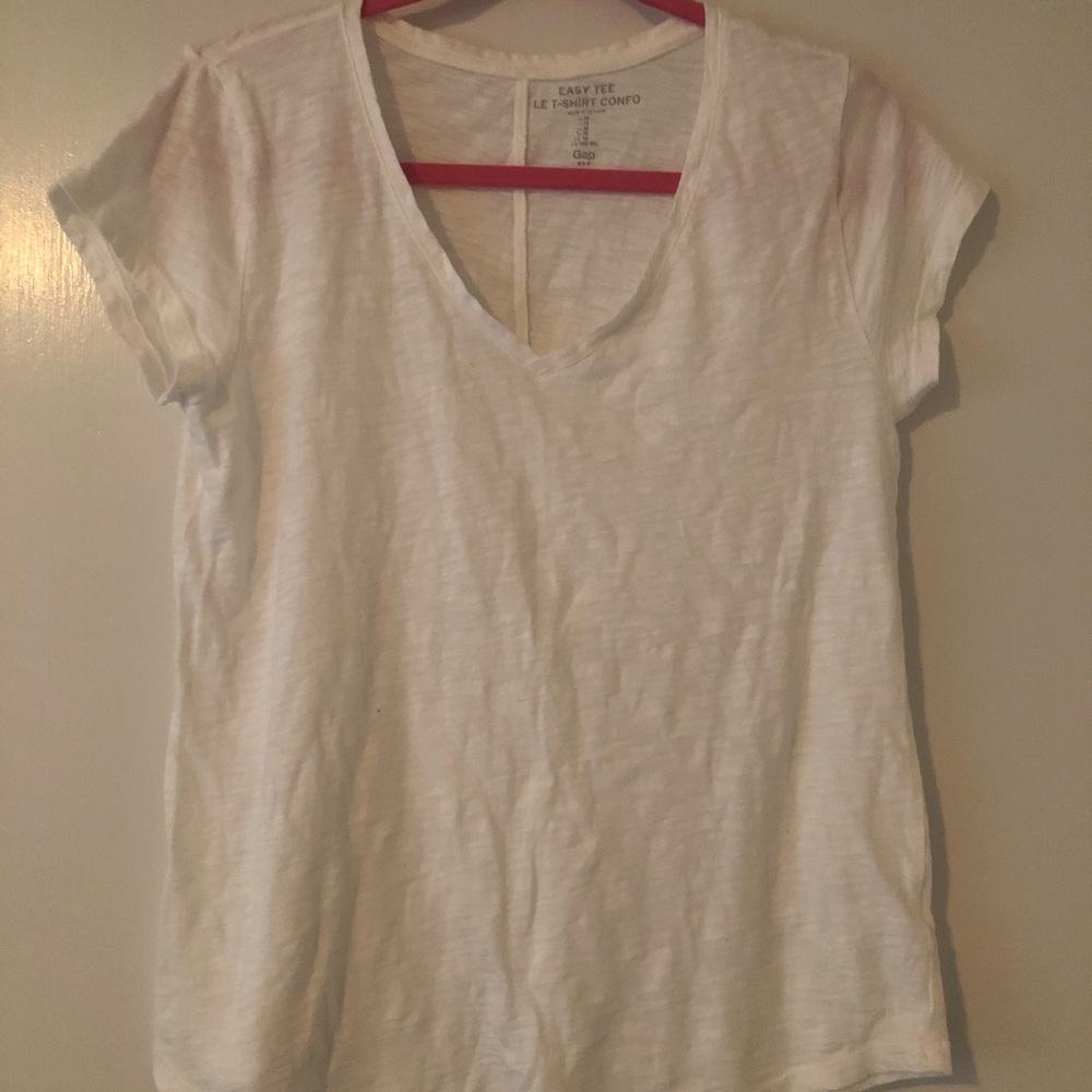 White cotton T-shirt, soft