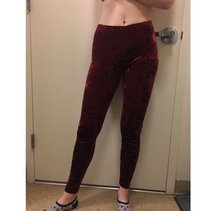 Red Velvet leggings from Urban Outfitters
