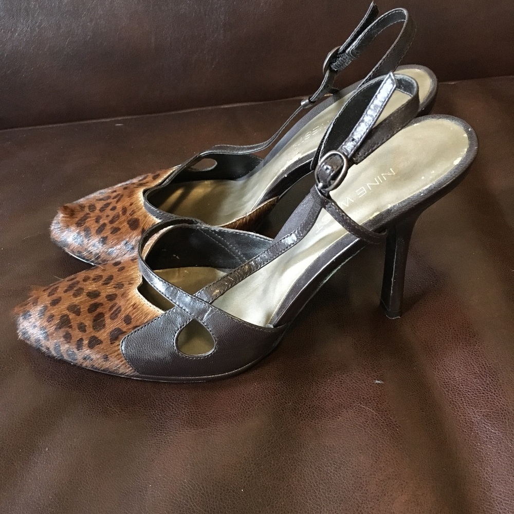 Nine West sling back pumps