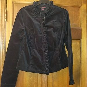 Willie Smith Velvet Ruffled Jacket