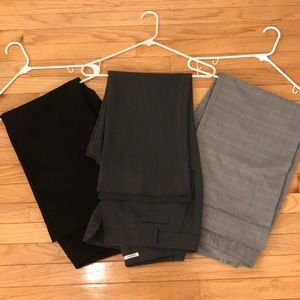 3 Van Heusen size 12s dress slacks.