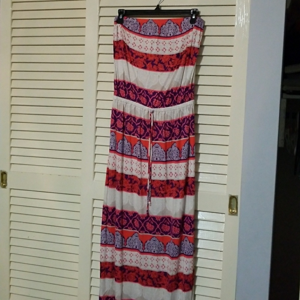 Long Strapless Dress