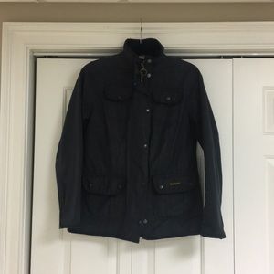 Barbour navy blue classic beadnell jacket