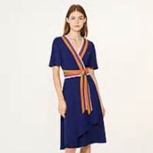 Tory Burch NWT navy blue Peggy Wrap Dress. 4.