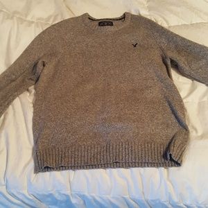 American Eagle mens gray athletic fit sweater