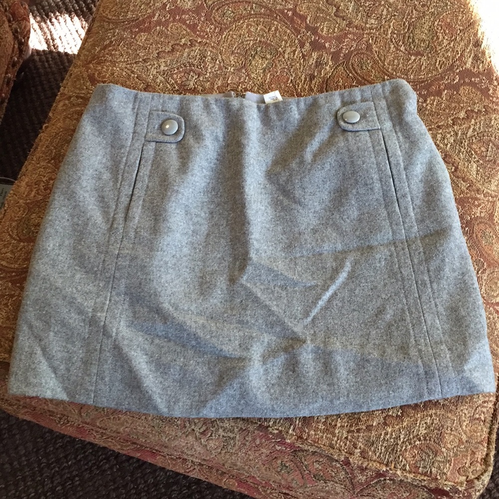 J. Crew 100% Wool Mini Skirt
