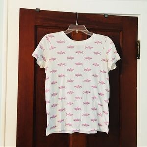 Forever 21 pink shark shirt