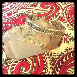 🌟Real🌟 Silver Bracelet with Braiding Detail