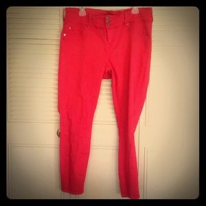 Torrid skinny leg Jegging sz 18R red