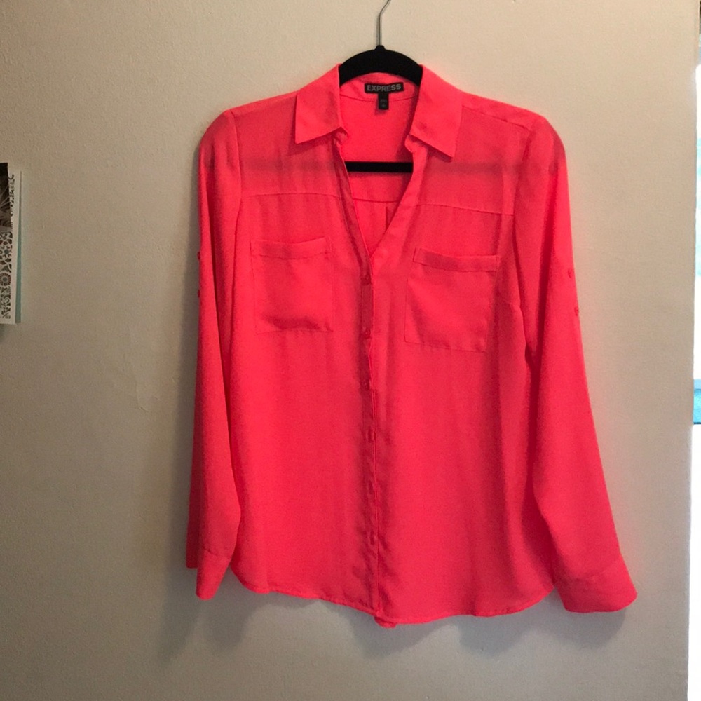 Express blouse Hot Pink