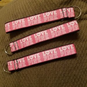 Pink victoria secret keychain