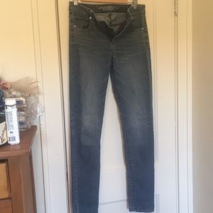 High rise skinny American eagle jeans: 8 long
