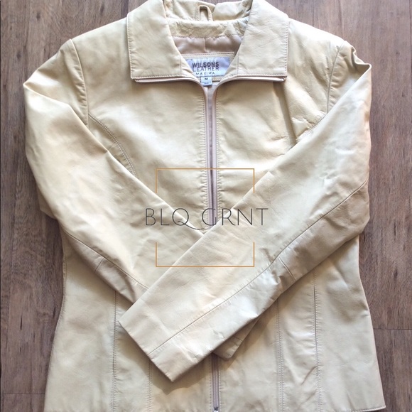 Wilsons Leather Jackets & Blazers - 🌺 Ladies Ecru Leather Jacket