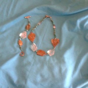 Choker necklace with matching bracelet