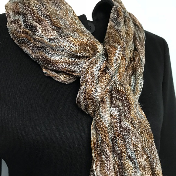 Brown Scarf - Picture 2 of 6