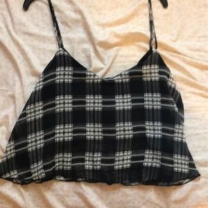 Plaid crop top