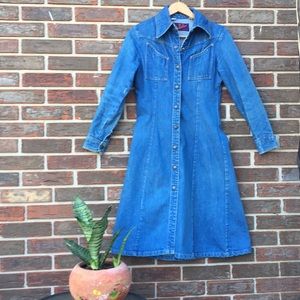 Vintage 7s Landlubber Denim Dress 
