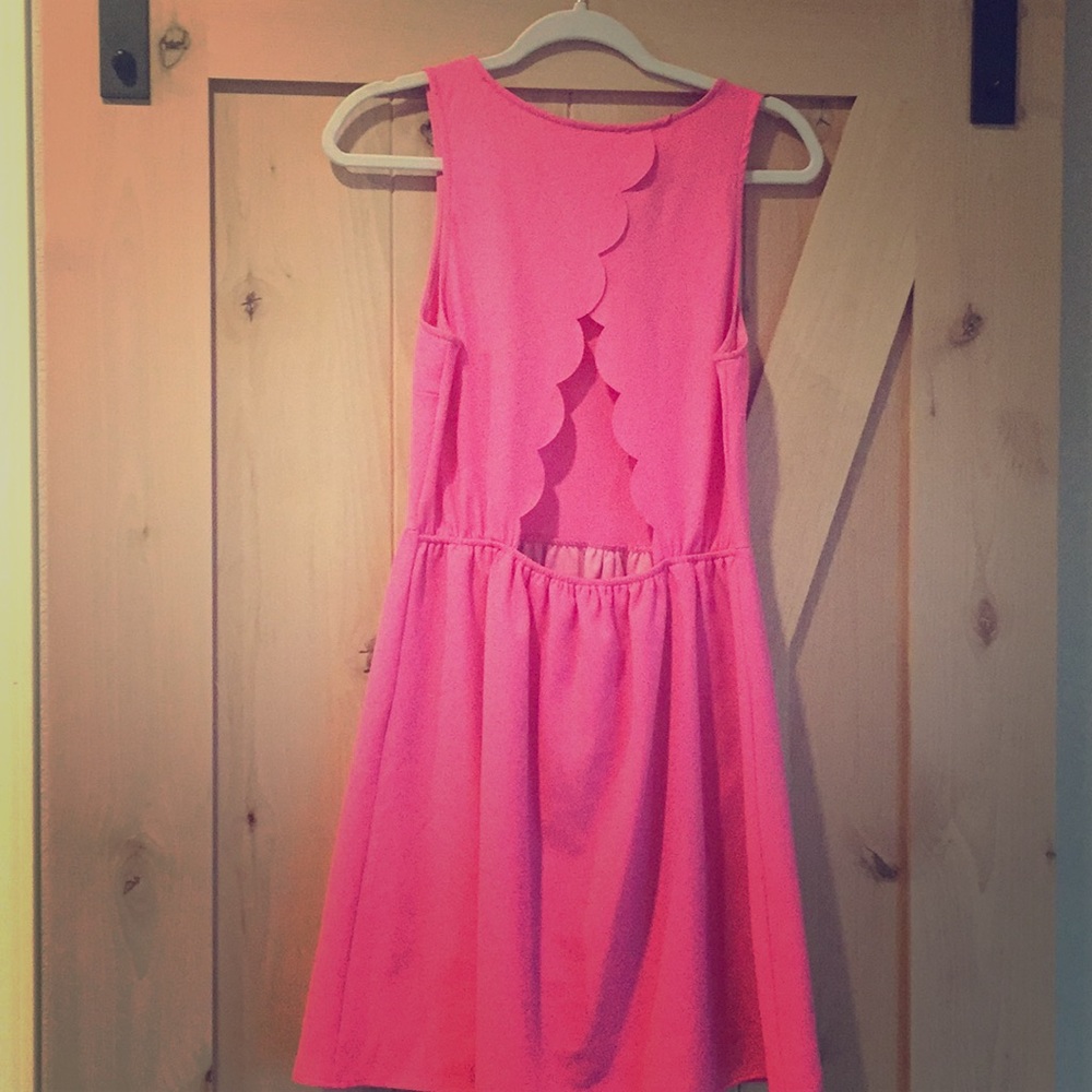Adorable Scalloped-Back Dress