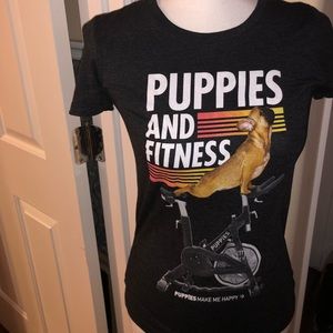 Puppies and Fitness T-Shirt