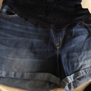 Maternity Jean shorts/ Full Panel